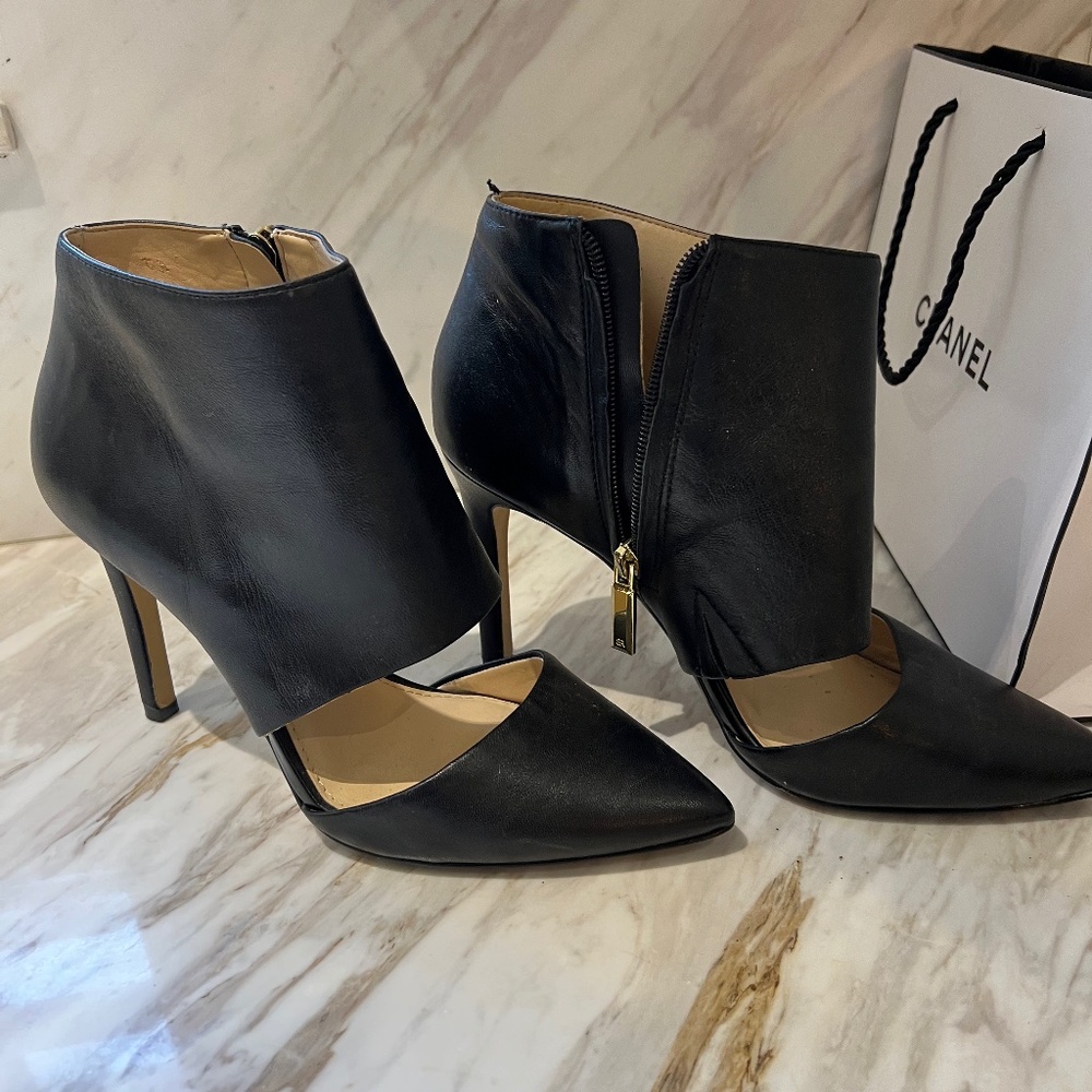 Banana Republic Black Cut Out Ankle Boots